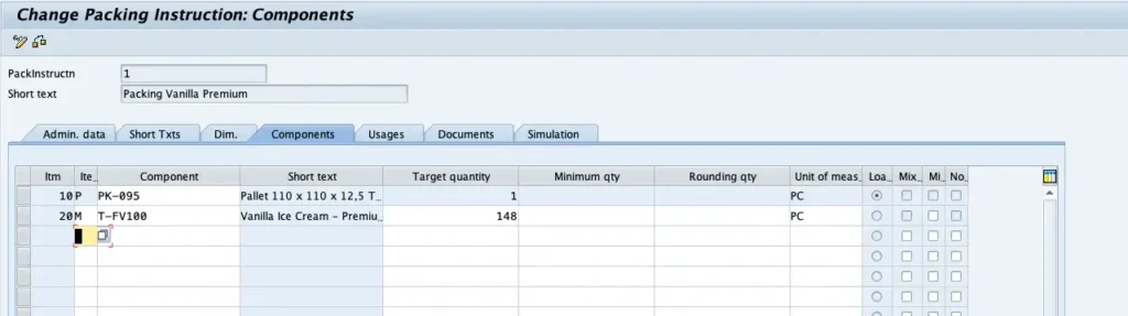 Packing Instructions in SAP